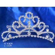 Rhinestone casamento tiara pente (GWST12-012)